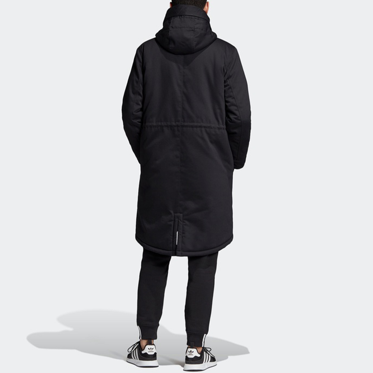 Мужская парка adidas originals Long Pad Parka (черная) — фото 3