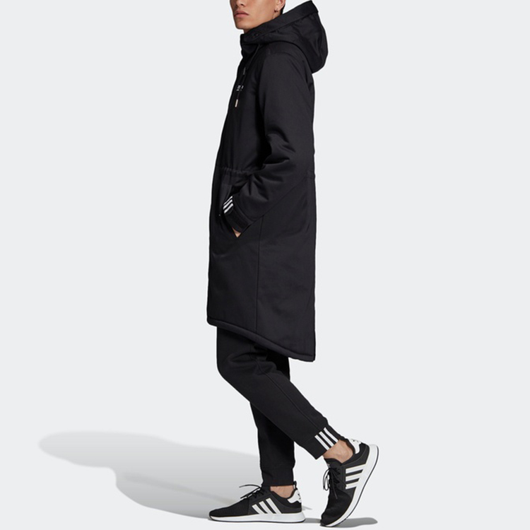 Мужская парка adidas originals Long Pad Parka (черная) — фото 6