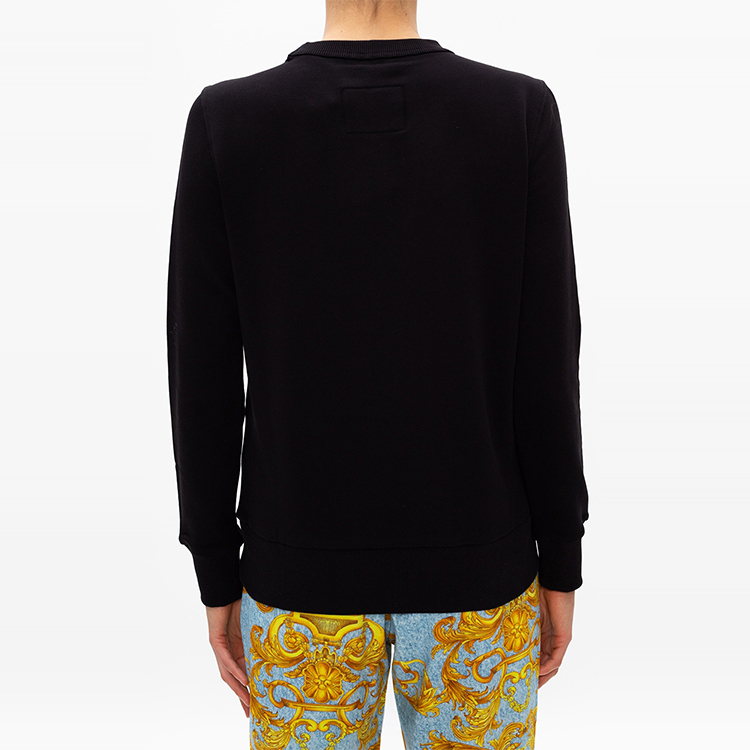 Женское худи Versace JEANS COUTURE (черное) — фото 4