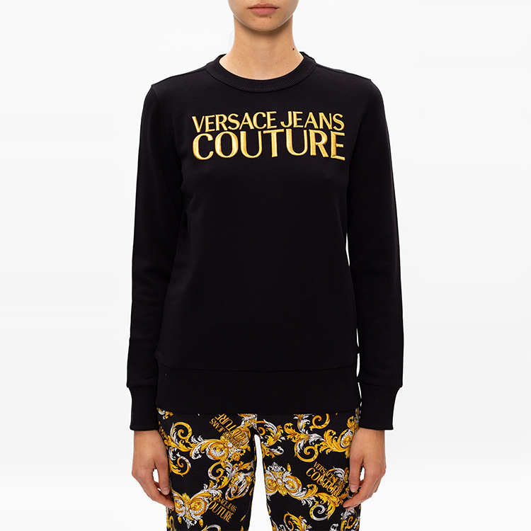 Женское худи Versace Jeans Couture (черное) — фото 5