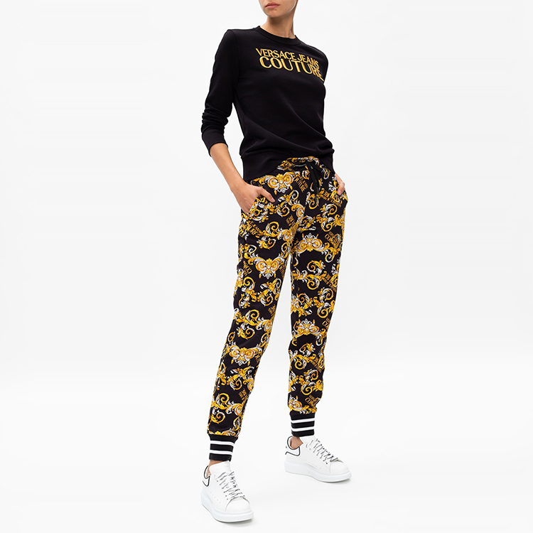 Женское худи Versace Jeans Couture (черное) — фото 4