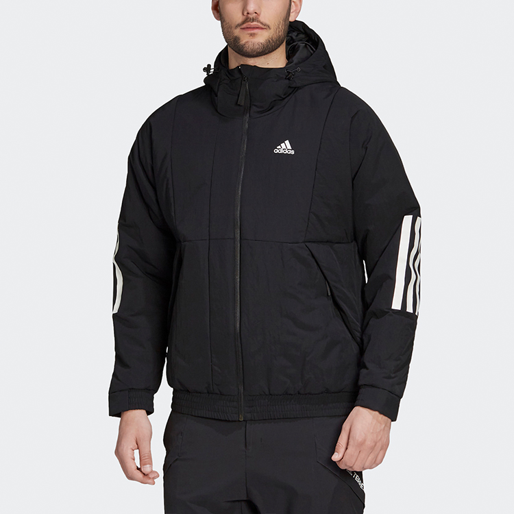 Мужская куртка adidas Bts Hooded Jkt (черная) — фото 3