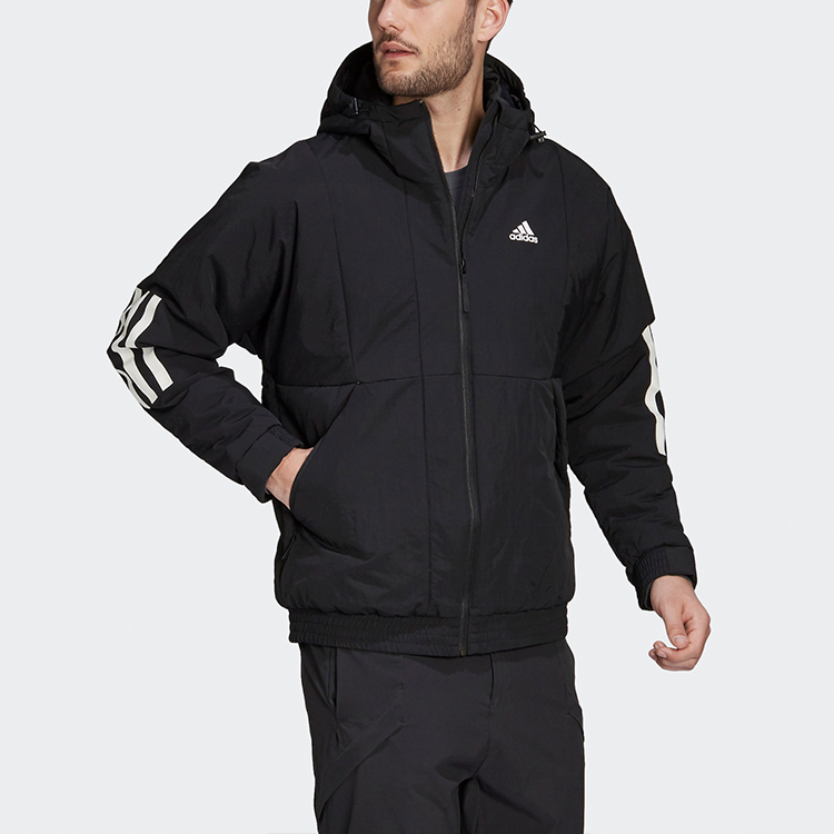 Мужская куртка adidas Bts Hooded Jkt (черная) — фото 6
