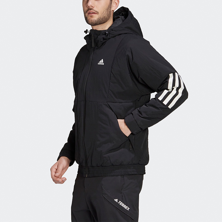 Мужская куртка adidas Bts Hooded Jkt (черная) — фото 5