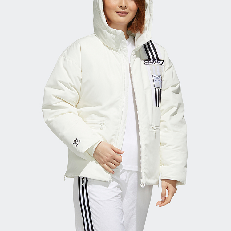 Женский пуховик adidas originals Down Puffer (белый) — фото 3