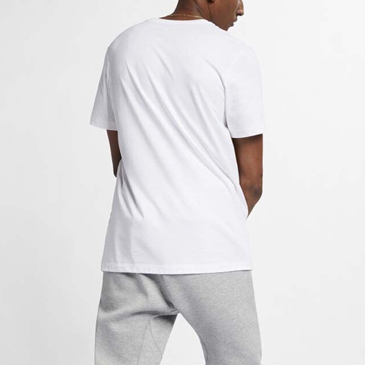 Мужская футболка Nike CK9586-102 (бело-желто-синяя) — фото 3