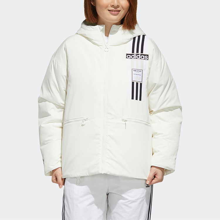 Женский пуховик adidas originals Down Puffer (белый) — фото 4