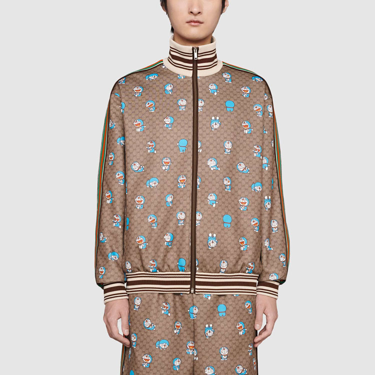 Мужская куртка Gucci x Doraemon SS21 Doraemon x Gucci (бежевый) — фото 2