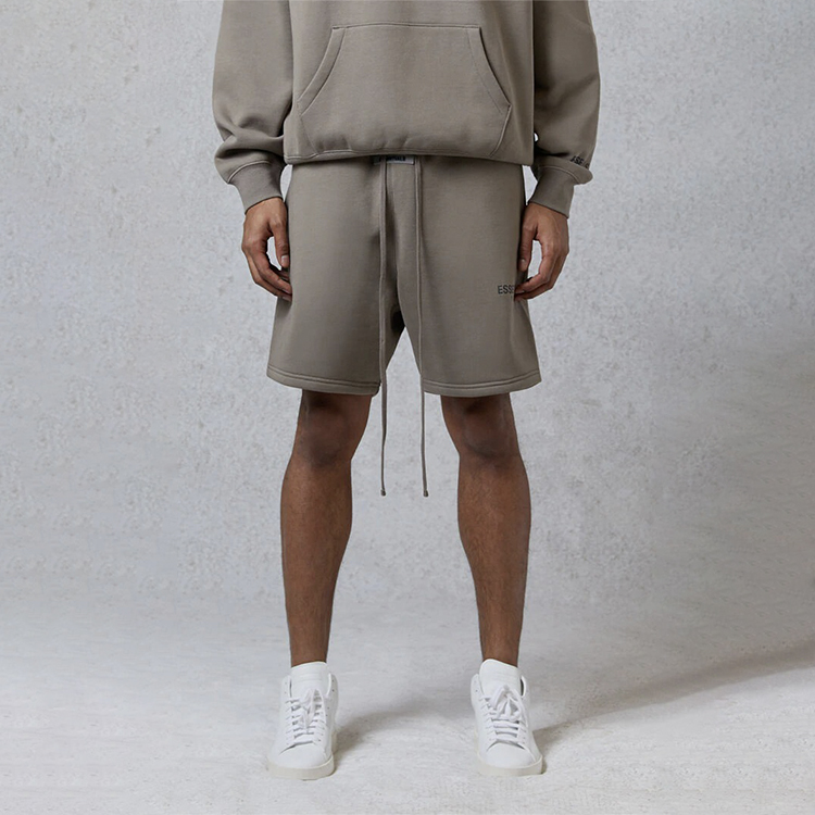 Шорты Fear of God Essentials Sweat Shorts Taupe (серо-коричневые) — фото 3