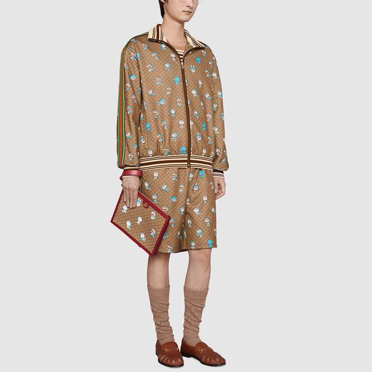 Мужская куртка Gucci x Doraemon SS21 Doraemon x Gucci (бежевый) — фото 5