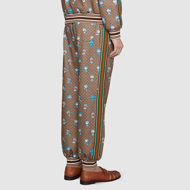 Мужские штаны Gucci x Doraemon (бежевые) — фото 3