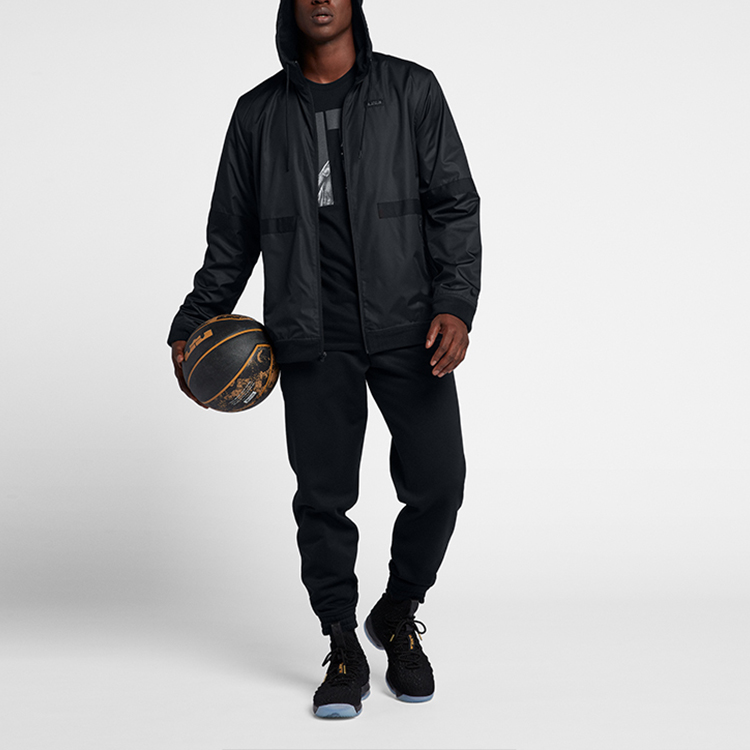 Мужская куртка Nike Lebron (черная) — фото 3