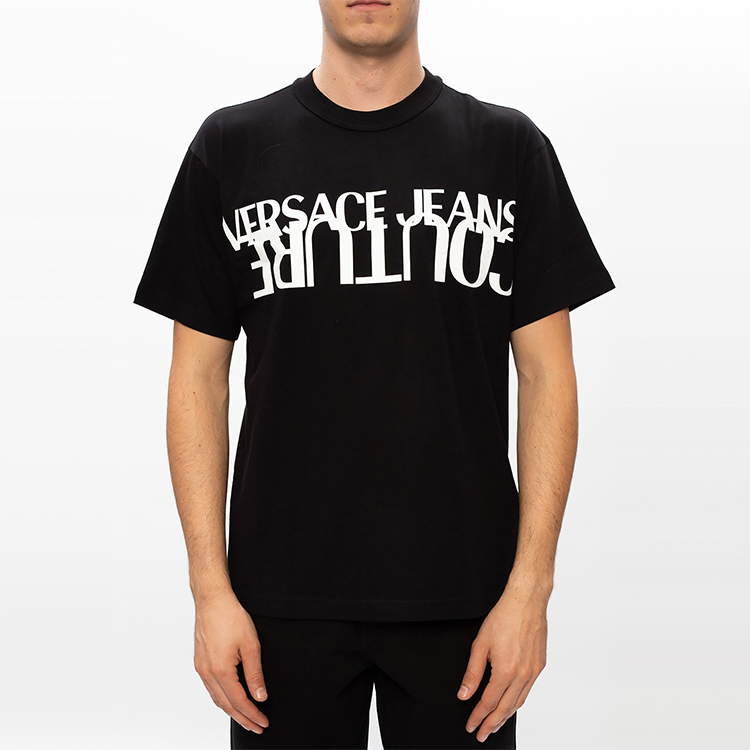 Мужская футболка Versace JEANS COUTURE T (черная) — фото 4