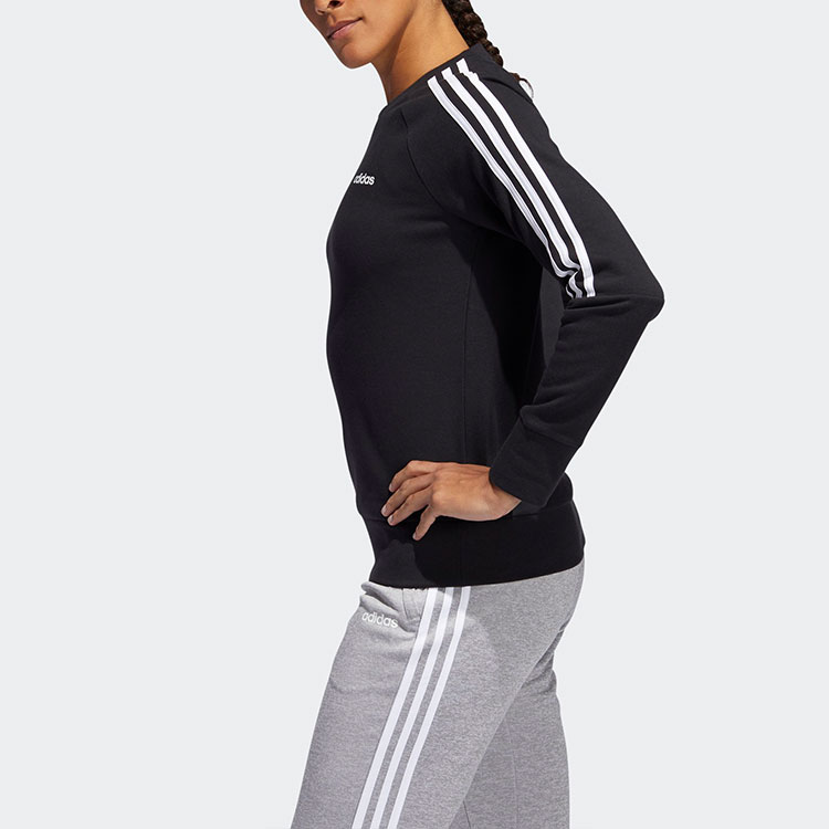 Женское худи adidas W 3s Co Crew (черное) — фото 5