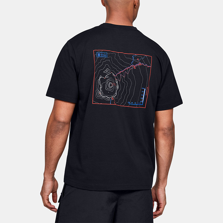 Футболка Under Armour Summit Graphic (черная) — фото 5