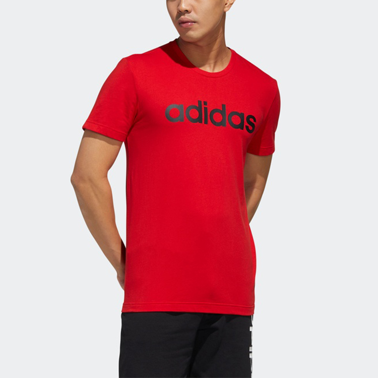 Мужская футболка adidas neo (красная) — фото 6