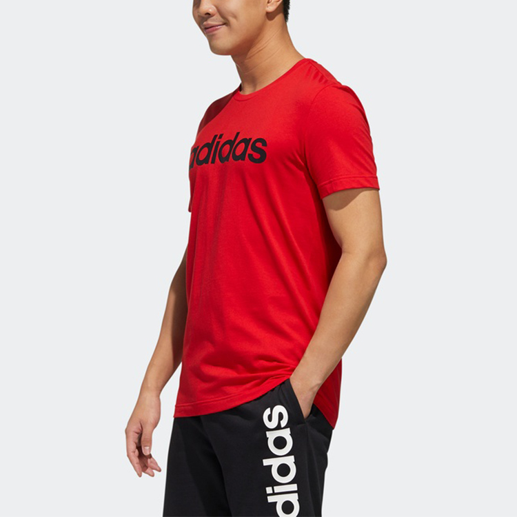 Мужская футболка adidas neo (красная) — фото 5