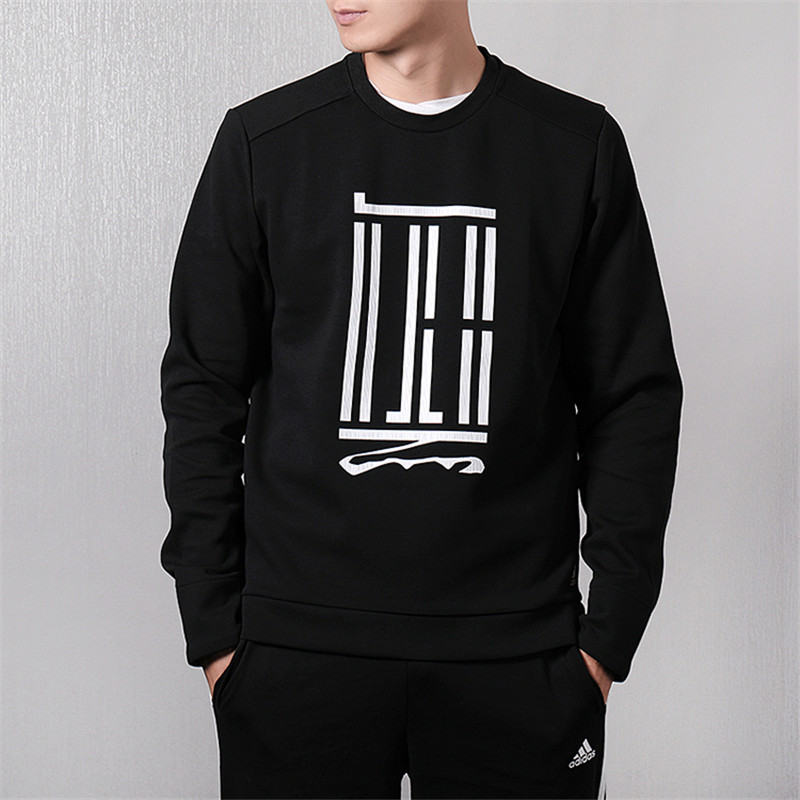 Мужской худи adidas Wj Crew Sroty (черный) — фото 5