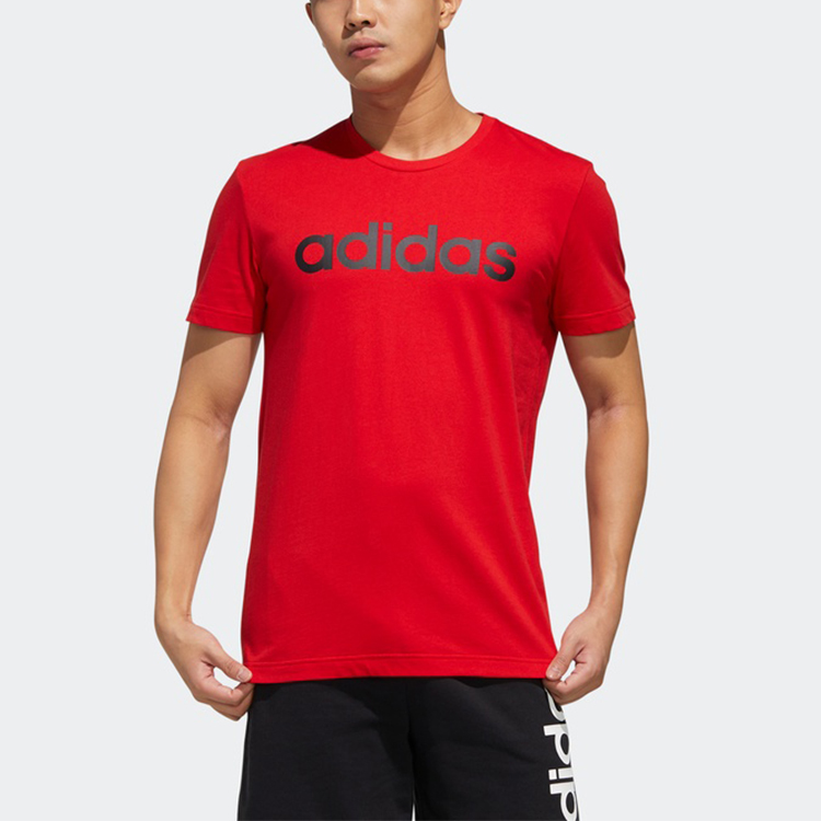 Мужская футболка adidas neo (красная) — фото 3