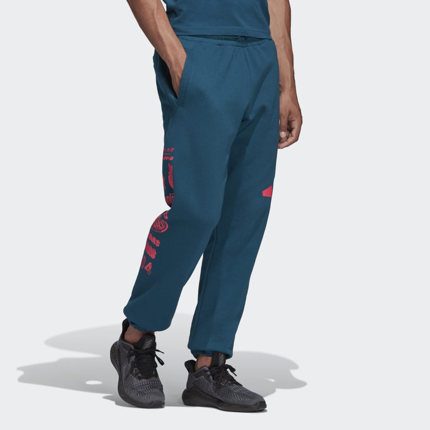 Мужские штаны adidas Tp Fleece Pant (синие) — фото 5