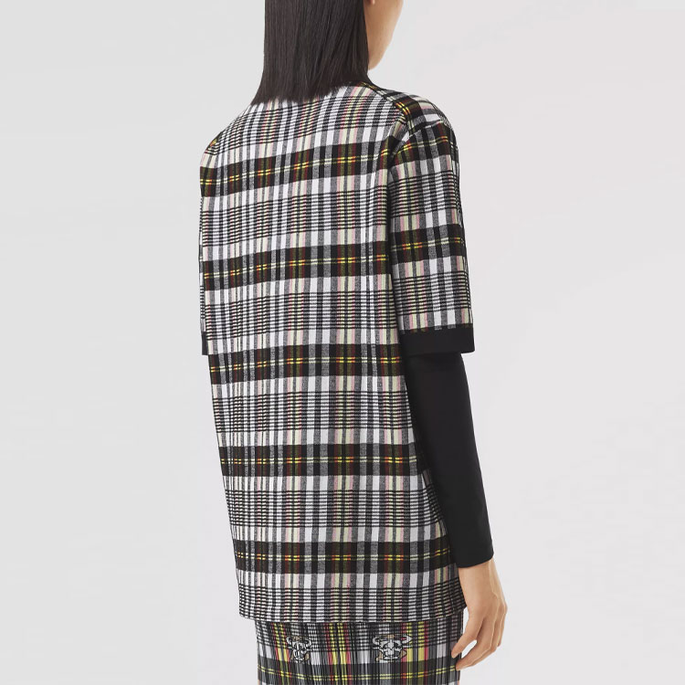 Футболка поло Burberry (черная) — фото 4