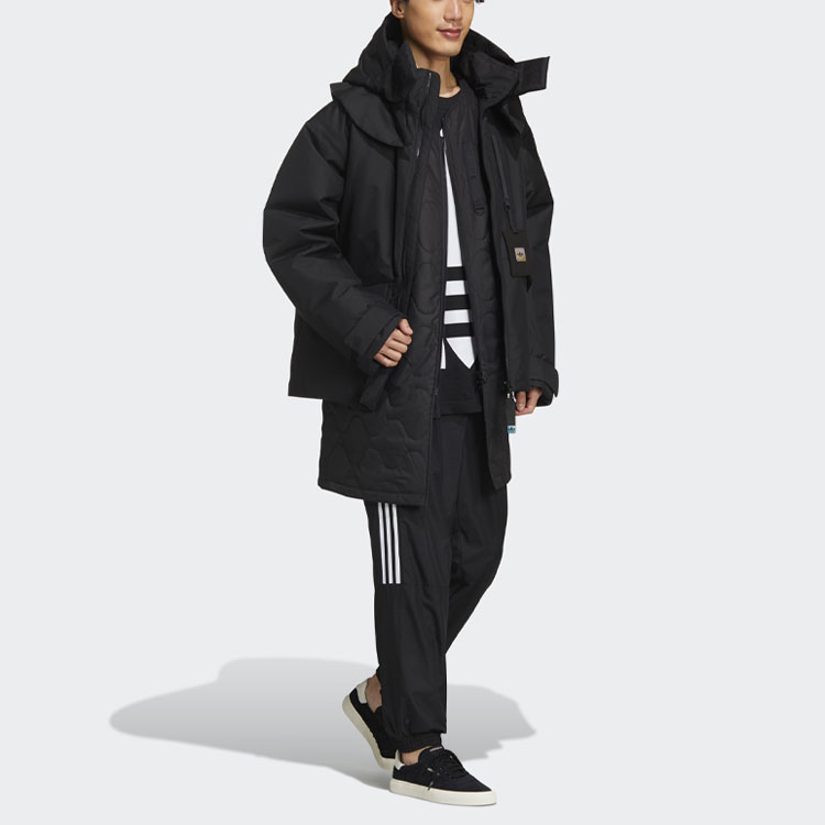Мужской пуховик adidas originals Premium Jkt 2 (черный) — фото 8