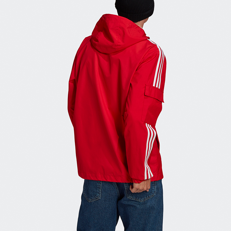 Мужская куртка adidas originals 3-Stripes (черный) — фото 5