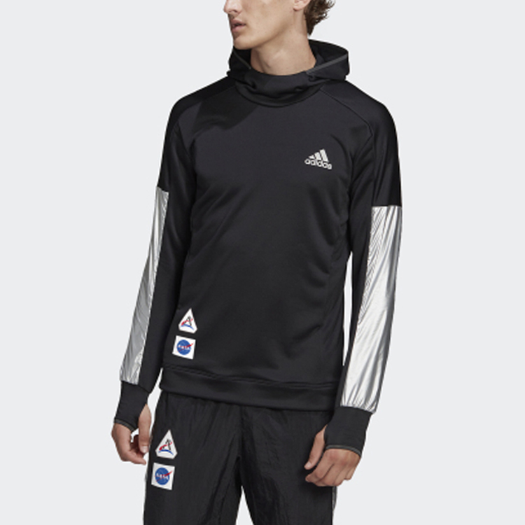Мужские худи adidas Space Hoodie M (черное) — фото 3