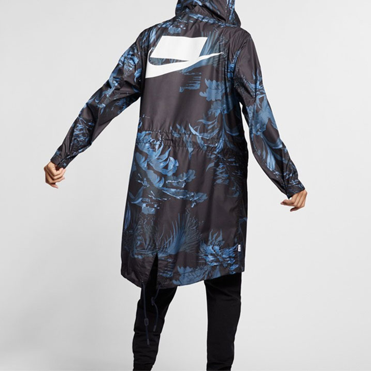 Мужская куртка Nike Nsw Parka Aop (сине-черная) — фото 5