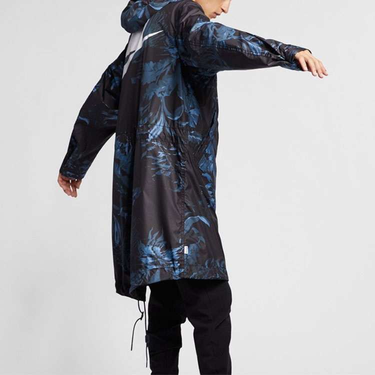 Мужская куртка Nike Nsw Parka Aop (сине-черная) — фото 7