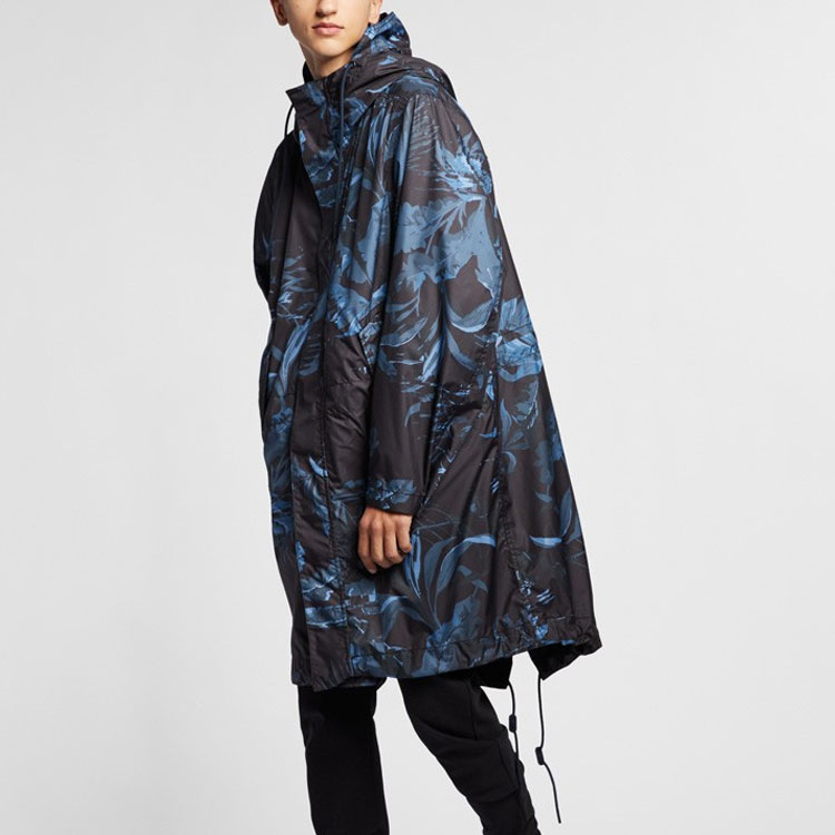 Мужская куртка Nike Nsw Parka Aop (сине-черная) — фото 6
