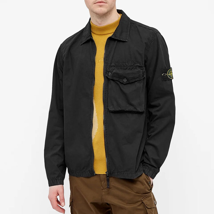 Мужские куртка STONE ISLAND SS21 Logo (черный) — фото 3