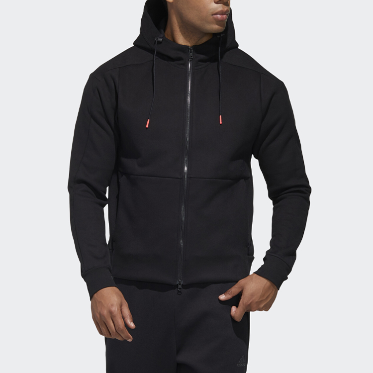Мужская куртка adidas Tech Heavy Track Top (черная) — фото 3
