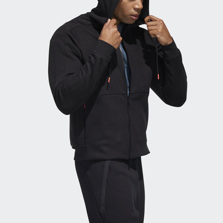 Мужская куртка adidas Tech Heavy Track Top (черная) — фото 5