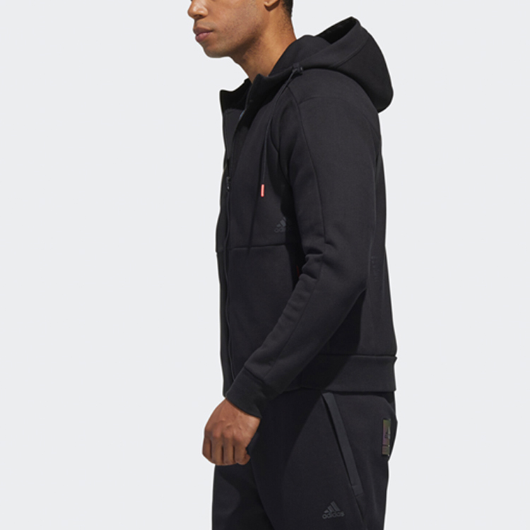 Мужская куртка adidas Tech Heavy Track Top (черная) — фото 4