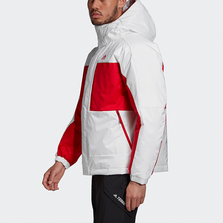 Мужская куртка adidas C/b Bos Logo J (белая) — фото 5