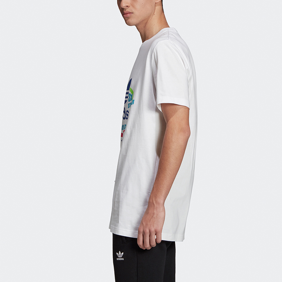 Мужская футболка adidas originals (белая) — фото 5