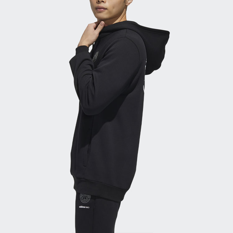 Мужское худи adidas neo M Cs Vrsty Hd (черное) — фото 5
