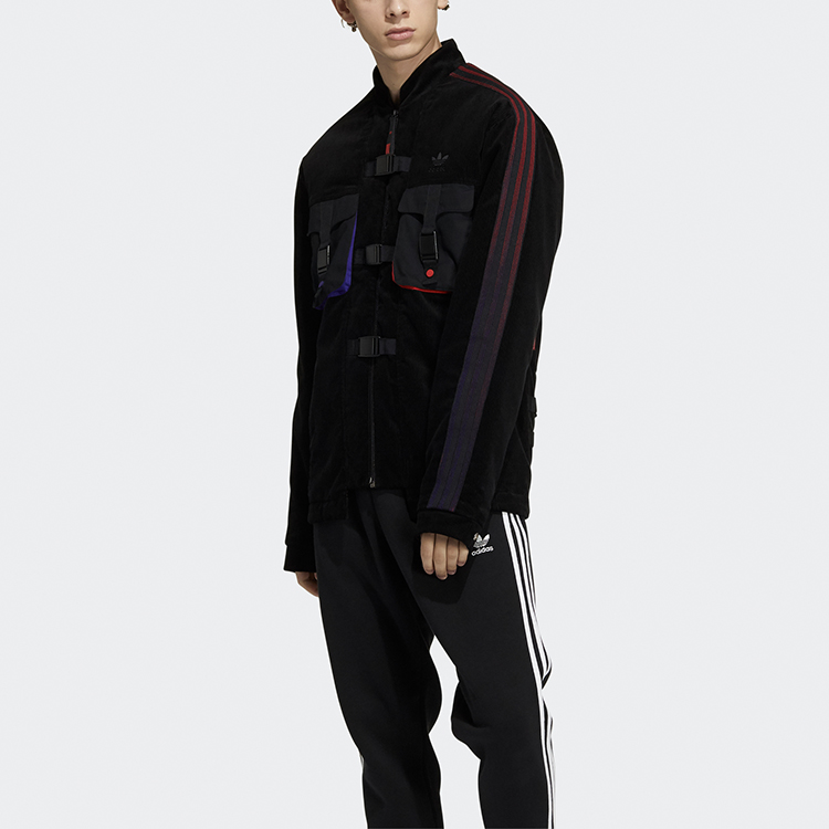 Мужская куртка adidas originals CNY Coach Jkt (черная) — фото 4