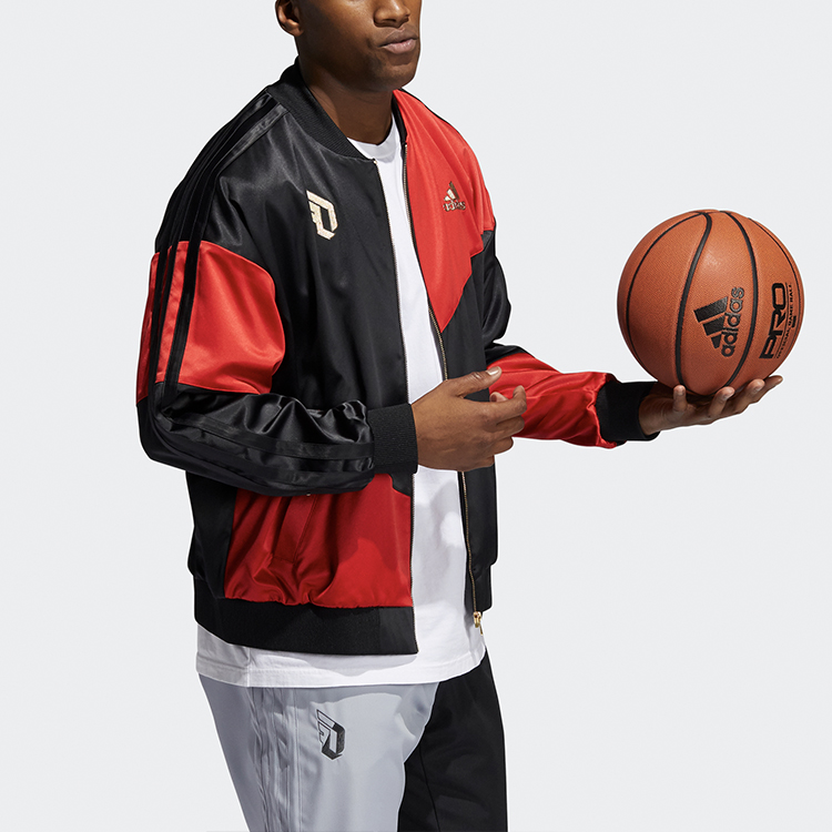 Мужская куртка adidas Cny Dame Jacket (черно-красная) — фото 5