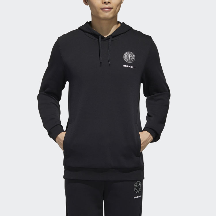 Мужское худи adidas neo M Cs Vrsty Hd (черное) — фото 4