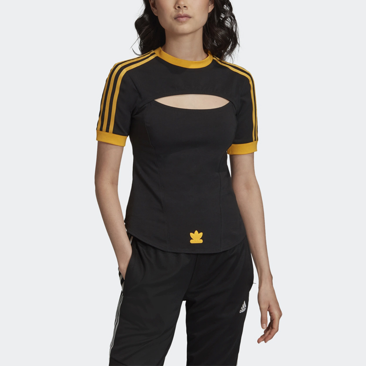 Женская футболка adidas originals Paolina Russo T (черная) — фото 3