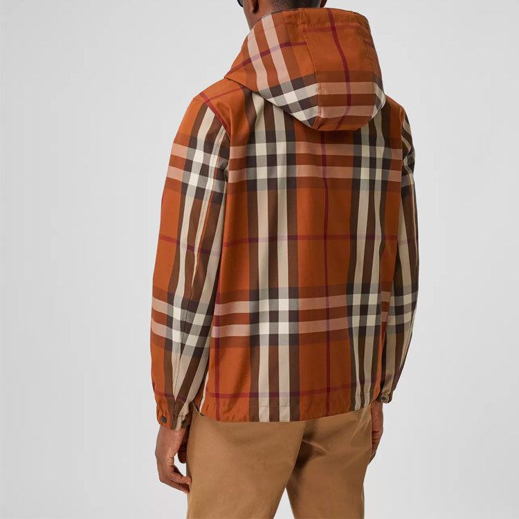 Мужская куртка Burberry (темно-коричневая) — фото 7