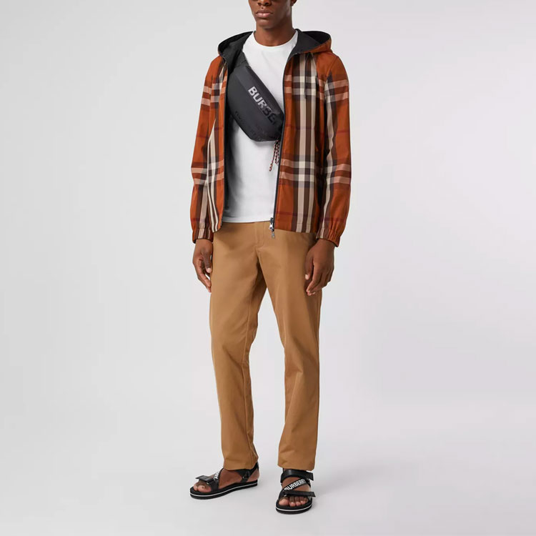 Мужская куртка Burberry (темно-коричневая) — фото 5