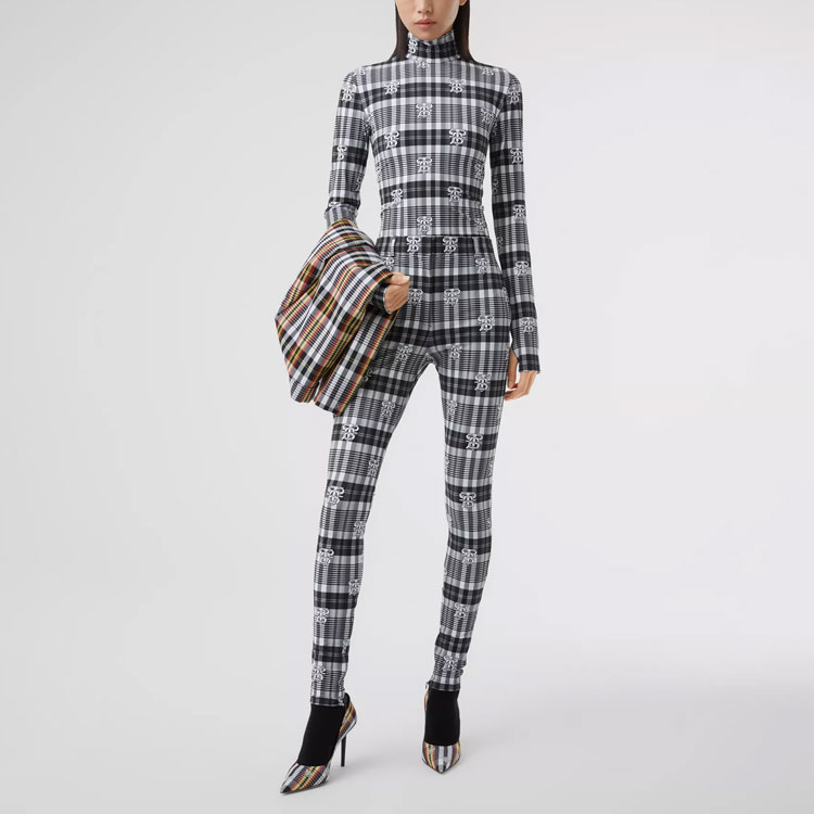 Женские штаны Burberry (серый) — фото 6