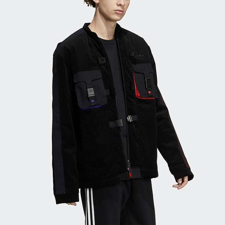 Мужская куртка adidas originals CNY Coach Jkt (черная) — фото 2