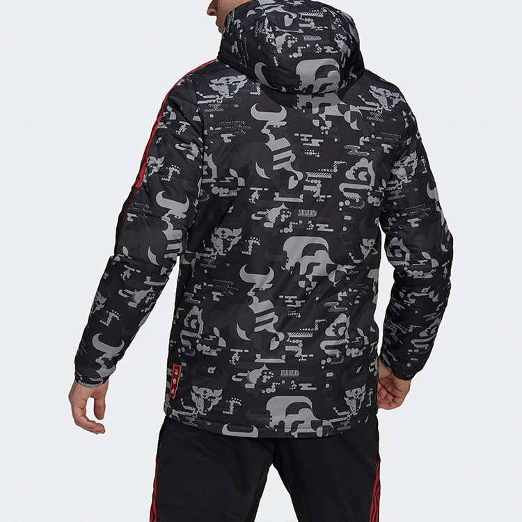 Мужская куртка adidas FC Bayern Jkt (черная) — фото 4