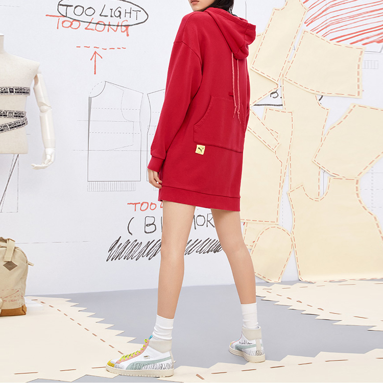 Женское худи PUMA x Michael Lau (красное) — фото 3