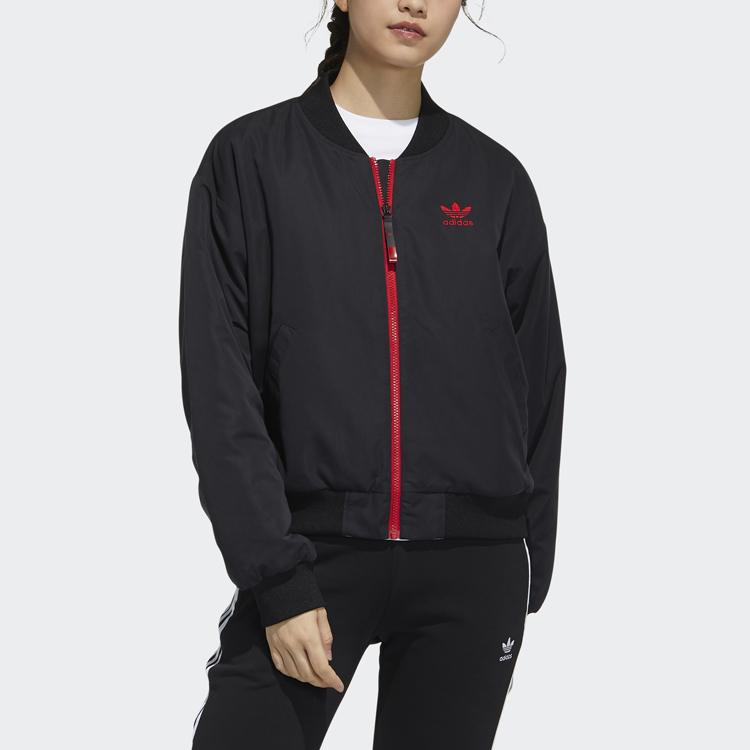 Женская куртка adidas originals CNY Bomber (черный) — фото 2