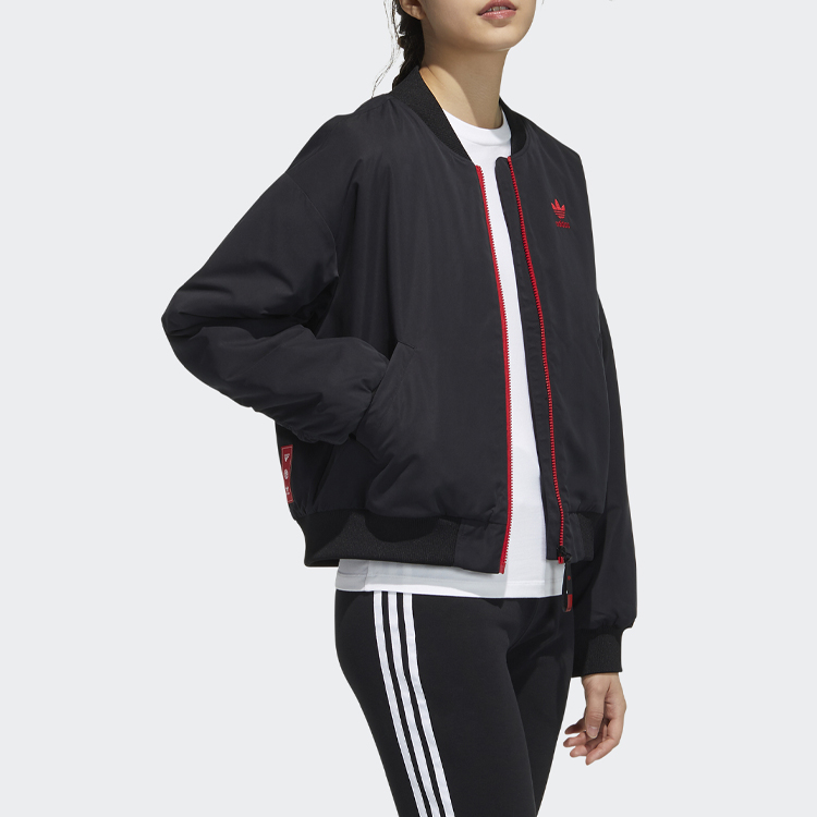 Женская куртка adidas originals CNY Bomber (черный) — фото 4